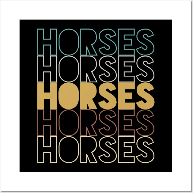 Horses Wall Art by Hank Hill